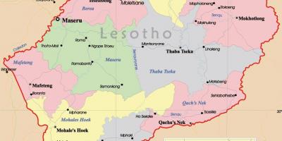 Žemėlapis Lesotas