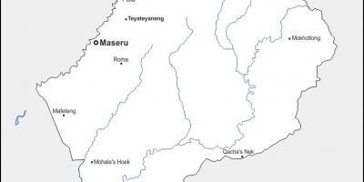 Žemėlapis maputsoe Lesotas