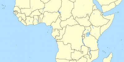 Žemėlapis Lesotas žemėlapyje afrikos
