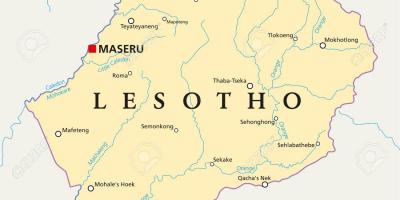 Žemėlapis maseru Lesotas